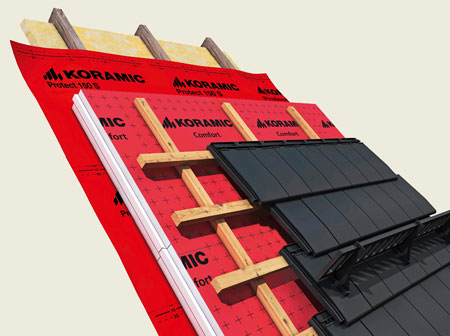 Confort de Koramic, la solution pour l'isolation des toitures par l'extrieur