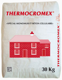 Le Thermocromex  : l'enduit monocouche  la Chaux Hydraulique Naturelle Pure