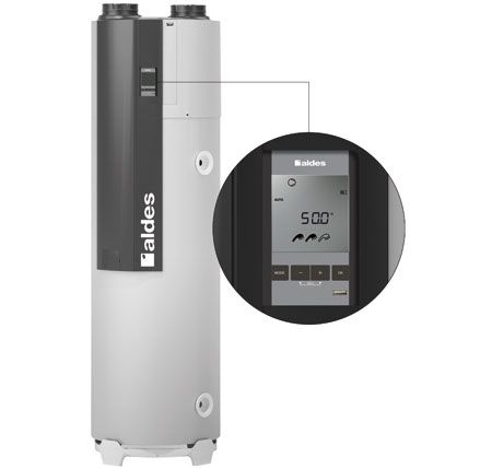 T.Flow Hygro + : combin chauffe-eau thermodynamique et ventilation hygrorglable