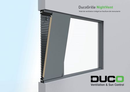 DucoGrille NightVent : volet de ventilation intgr