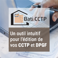Bati CCTP, un service en ligne intuitif pour l'dition de vos CCTP et DPGF 