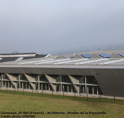 La toiture structurale VMZINC obtient un DTA pour son systme exclusif de toiture chaude avec isolant forte paisseur