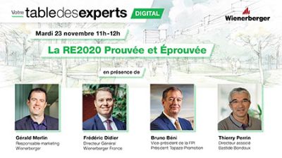 Table des experts digital RE2020, Prouve et Eprouve votre invitation