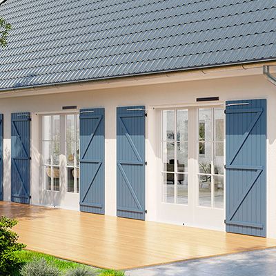 WIBAT® Linteau solar : motorisation solaire pour volets battants WIBAT Linteau solar : motorisation solaire pour volets battants