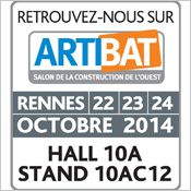 Salon Artibat  Rennes, les 22-23 et 24 octobre prochains