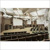 Rnovation de l'auditorium SANOFI (91) avec les plafonds flottants Armstrong
