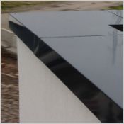 Systme de couvertine en aluminium  bords arrondis pour acrotre isole, Couvernet ITE