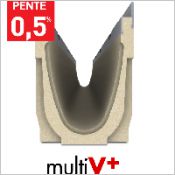 Caniveaux multiv+  section optimise  pente intgre 0,5%