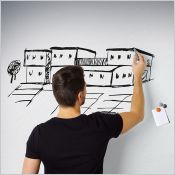 SYSTEXX Active Magnetic Whiteboard - Revtement mural 