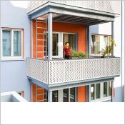 Balcon biosourc: Panneau double face dcor | Max Exterior