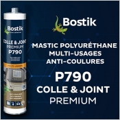 Le mastic multi-usages BOSTIK P790 colle et joint premium 
