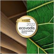Mdaille d'or RSE par EcoVadis : Pfleiderer fait partie des 4% d'entreprises les plus performantes 