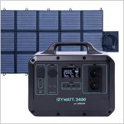 Pack gnrateur solaire LFP IZYWATT 2400 et panneau solaire 400