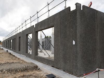 Mur Porteur en béton de bois - Façade légère