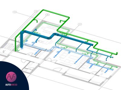 AUTOBIM3D - Modélisation 3d - réseaux cvc/sanitaires