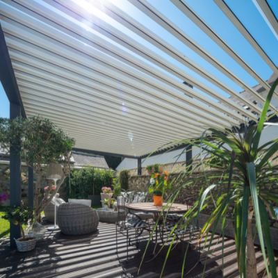 Pergola bioclimatique en aluminium - Pergola aluminium bioclimatique