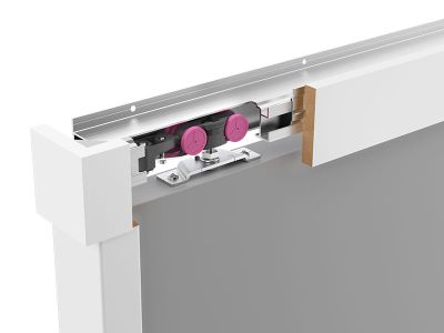 SAF-BOIS, Système coulissant haut de gamme SAF avec bandeau bois - Portes de séparation d'intérieur 