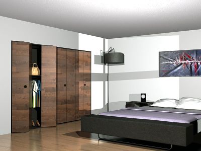 TANGO, Système coulissant/pliant pour portes de séparation et portes de placard en bois - Portes de séparation d'intérieur 