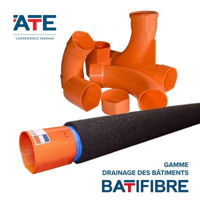 Raccords BATIFIBRE pour le drainage des fondations sous ATEC et certifiés QB - Accessoires drainage des bâtiments