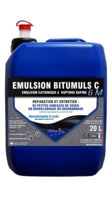Emulsion de Bitume Bitumuls C - Réparation, joints, accrochage