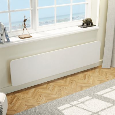 PEDRA 1500 Lisse Blanc - Radiateur électrique plinthe à inertie
