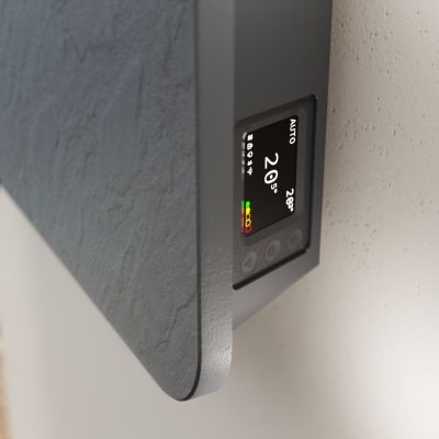 SINTRA 1250 Ardoise Anthracite - Radiateur sèche serviette à inertie déco