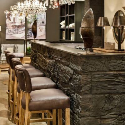 Panneau déco TRAVERSES HORIZONTALES aspect bois - Panneau décoratif mural aspect bois