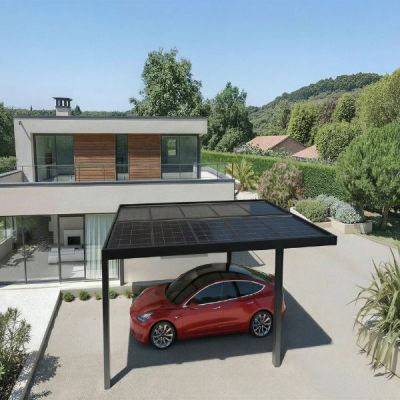 Carport solaire photovoltaïque - Carport aluminium ou abri de voiture