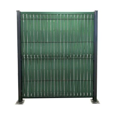 Lames composite occultantes en kit, effet granité vert foncé - Grillage et clôture rigide maille 55mm