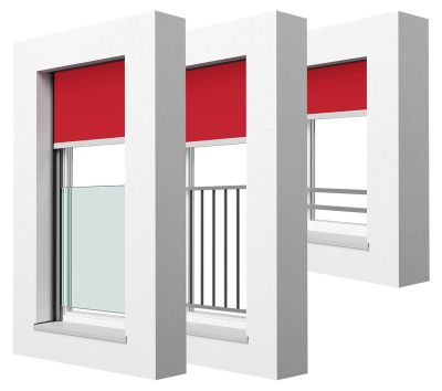 Système de garde-corps VisioNeo intégré à la coulisse du store de protection solaire - Garde-corps vitré