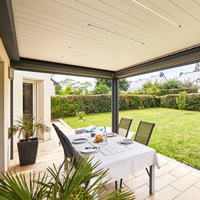 Pergola bioclimatique - Lames orientables