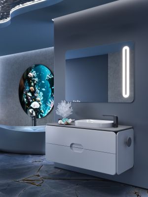 Lounge Fluid by Simone Micheli - Nouveau meuble de salle de bains 