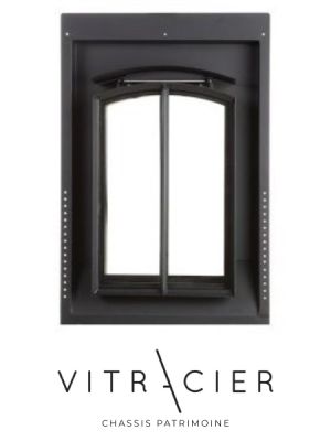 Châssis patrimoine cintré VA-DRLK - 40x60 cm - Pose encastrée - Châssis patrimoine acier 