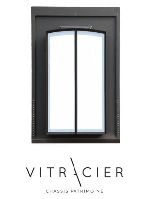 Châssis patrimoine cintré VA-DRF - 50x90 cm - Pose standard  - Châssis patrimoine acier