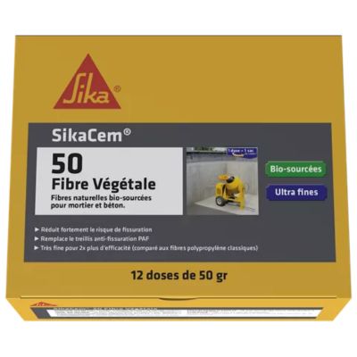 SikaCem-50 Fibre Végétale - Fibres bio-sourcées 