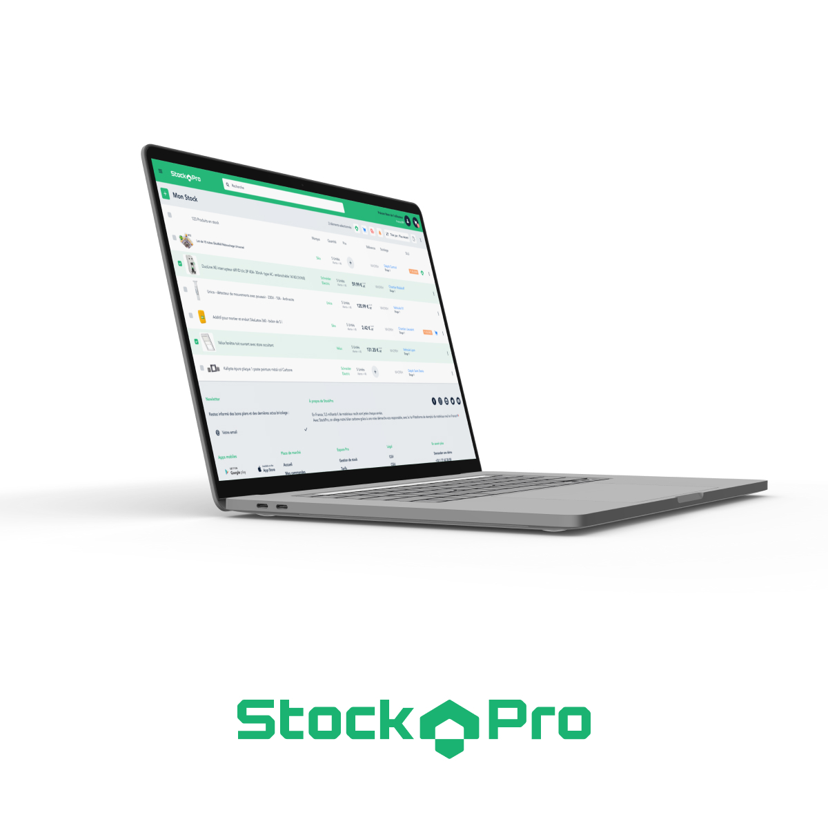 StockPro - L'inventaire intelligent - Application mobile de gestion de stock