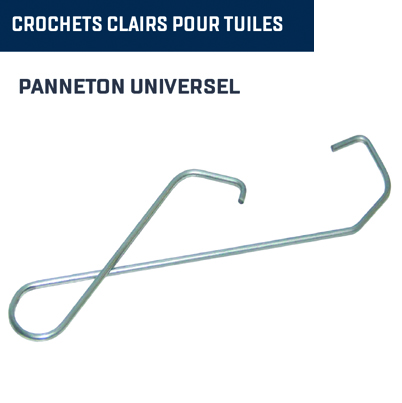 Panneton universel pour tuiles mcaniques - Crochet pour tuiles  emboitement