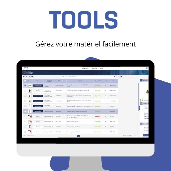 Esabora Tools : grez vos outils en toute simplicit - Logiciel gestion parc matriel