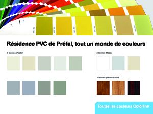 Rsidence PVC de Prfal : la fentre PVC prend de la couleur !