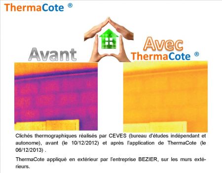 ThermaCote revtement thermique haute performance, isolation et anti-humidit pour toits & murs
