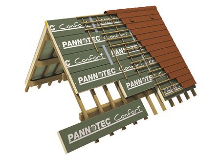 EFYOS cre Pannotec Confort : nouvelle gamme de panneaux de toiture isolants en polyurthane 3en1