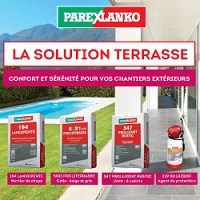 Préparer, coller, jointoyer et protéger : la solution terrasse Parexlanko