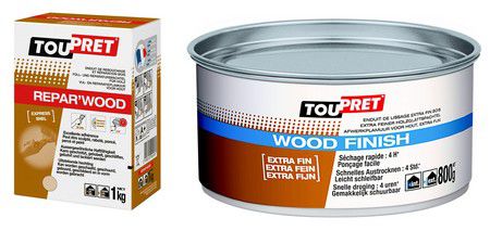 Toupret Enduit de rebouchage Repar'Wood et réparation bois 1 kg