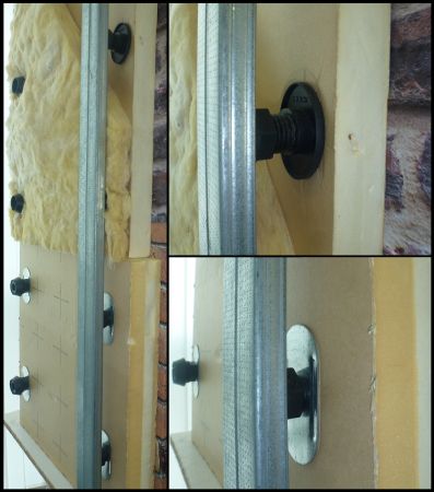 SIXBOX, un systme de fixation garantissant l'tanchit a l'air de vos murs et plafonds, ainsi que la mise en place de diffrents types d'isolants.