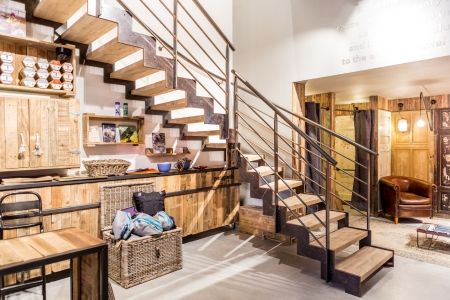 Des escaliers alliant bois et mtal pour sublimer les intrieurs au style industriel !