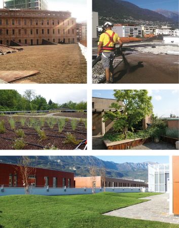 Forme de pente, support d'étanchéité, drainage, végétalisation: les solutions Laterlite