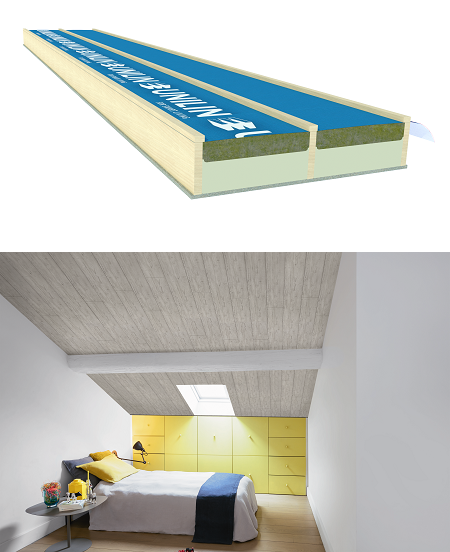 Usystem Roof OS Comfort, la solution ITE panneau de toiture ddie au confort intrieur d'UNILIN Insulation