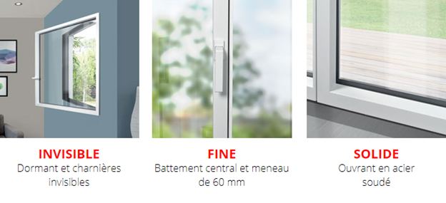siMple, la fenêtre : Invisible | Fine | Solide