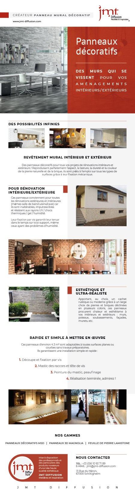 Panneaux décoratifs : des murs qui se vissent pour vos aménagements intérieurs et extérieurs
