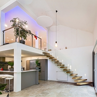 Bien pens, un escalier design Treppenmeister et ralis sur mesure rend exceptionnelle votre maison